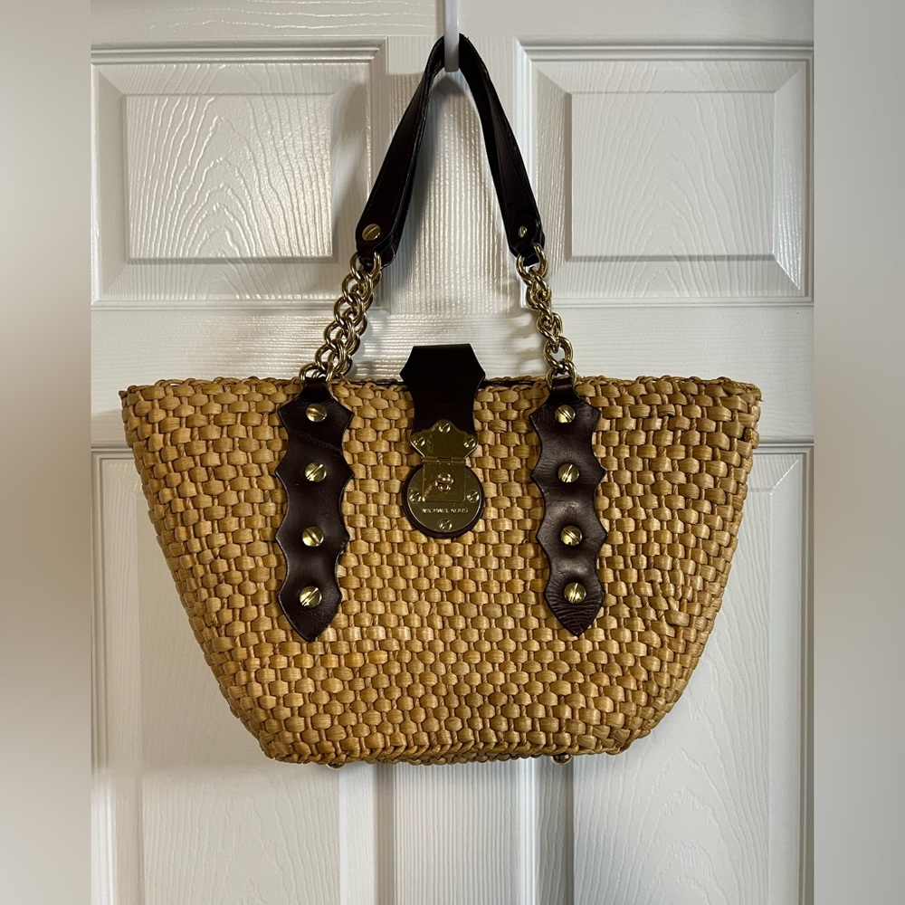 Michael Kors basket weave bag
